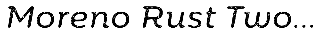 Moreno Rust Two Regular Italic